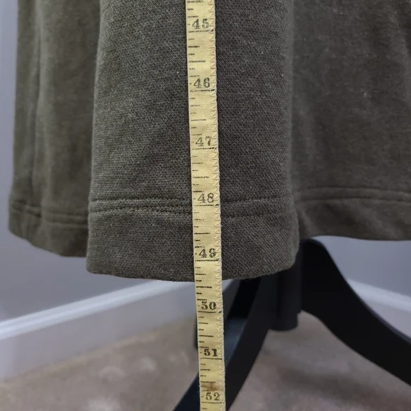 VTG 90's LL Bean Olive Green 100% Cotton Sleeveless Maxi Dress Made In USA MED - Picture 8 of 8